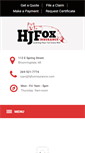 Mobile Screenshot of hjfoxinsurance.com